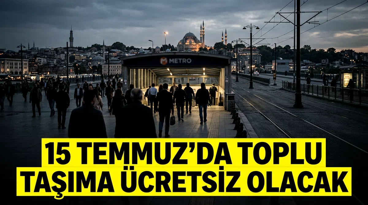 15 Temmuz'da toplu taşıma ücretsiz olacak