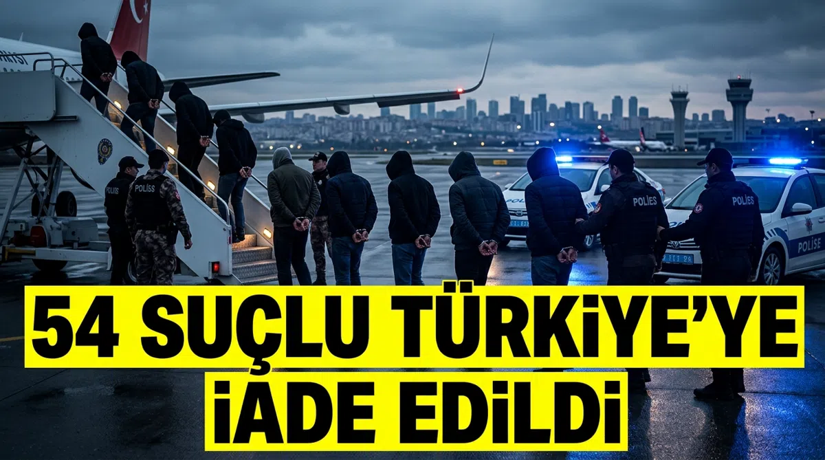 54 suçlu Türkiye'ye iade edildi