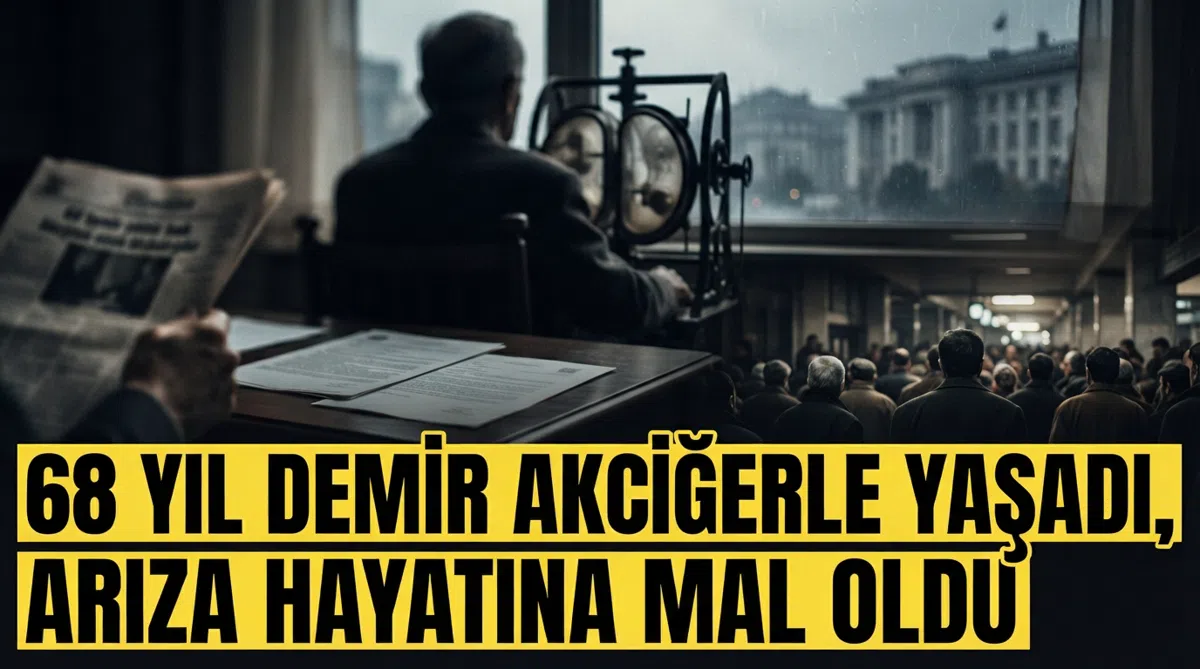 68 yıl demir akciğerle yaşadı, arıza hayatına mal oldu
