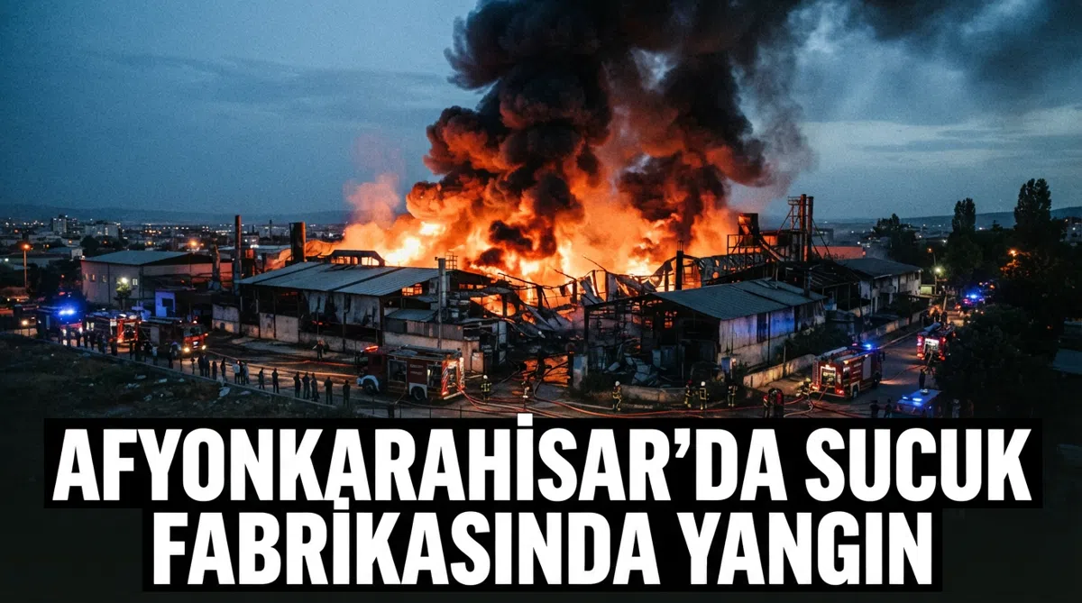 Afyonkarahisar'da sucuk fabrikasında yangın