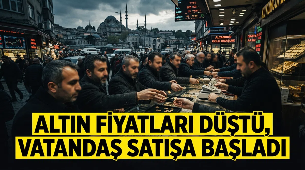 Altın fiyatları düştü, vatandaş satışa başladı