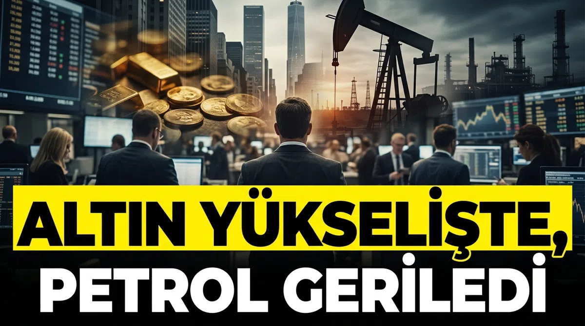 Altın yükselişte, petrol geriledi