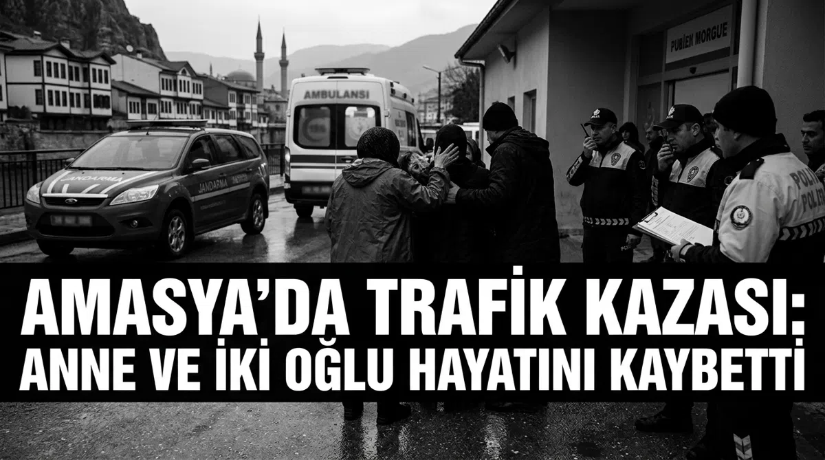 Amasya'da Trafik Kazası: Anne ve İki Oğlu Hayatını Kaybetti