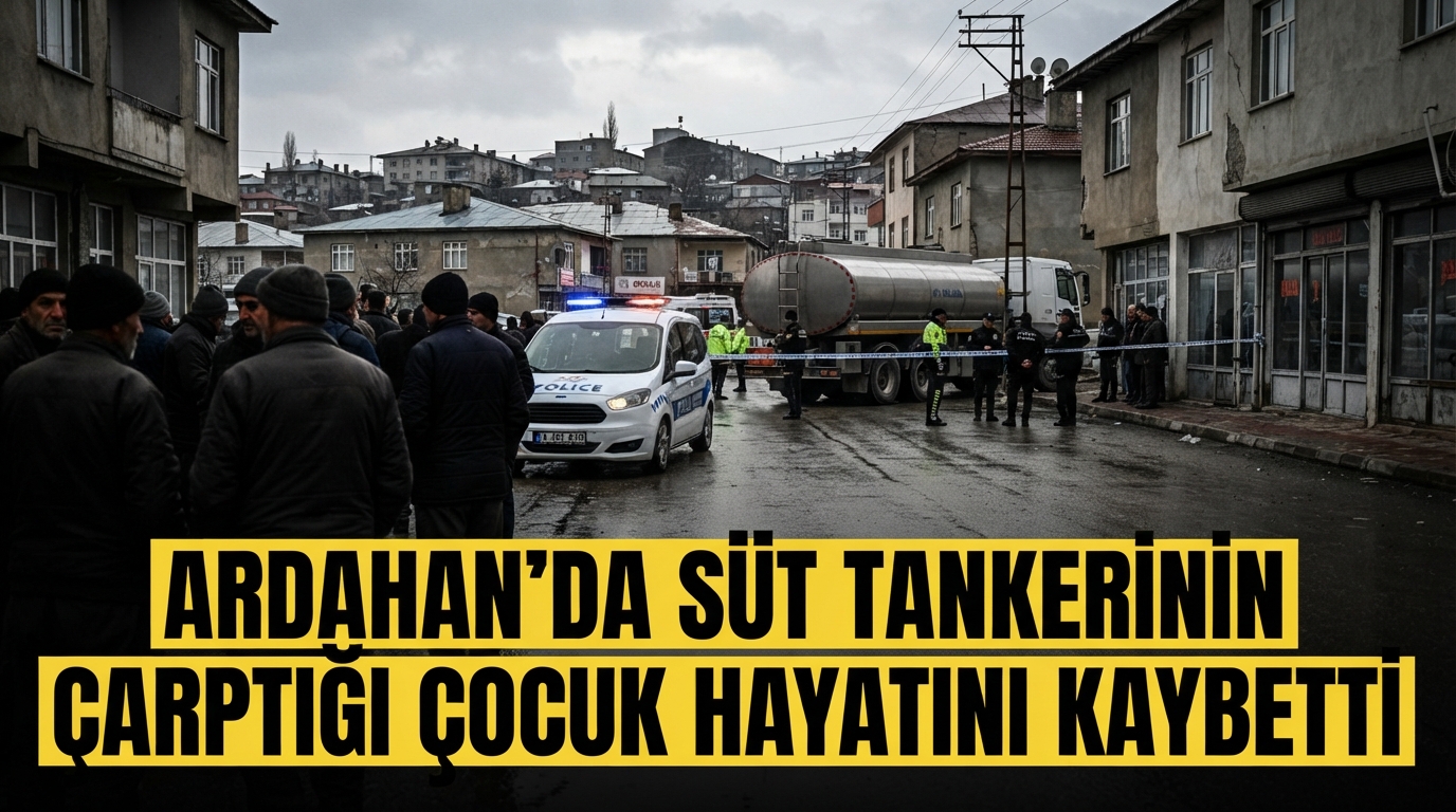 Ardahan'da Süt Tankerinin Çarptığı Çocuk Hayatını Kaybetti