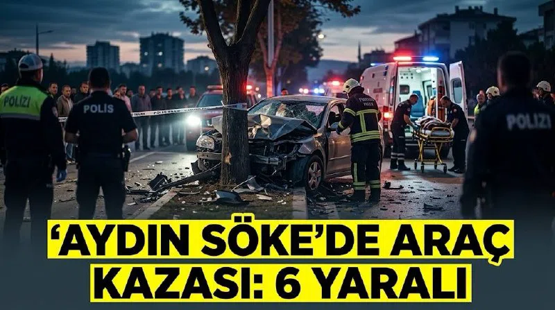 Aydın Söke'de araç kazası: 6 yaralı