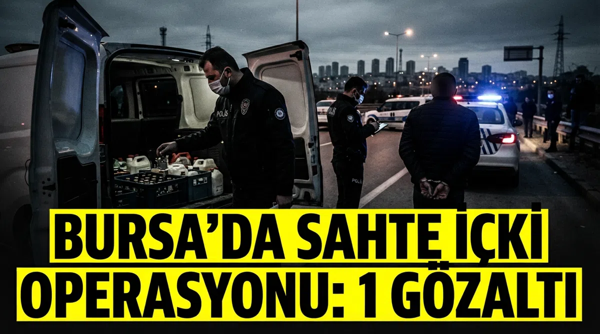Bursa'da sahte içki operasyonu: 1 gözaltı