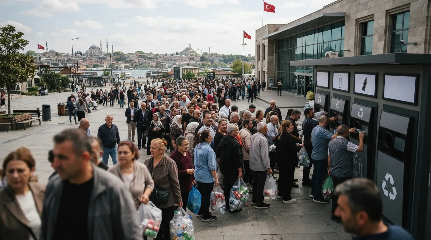Depozito İade Sistemi'ne Yoğun İlgi: İstanbul'da Uzun Kuyruklar Oluştu