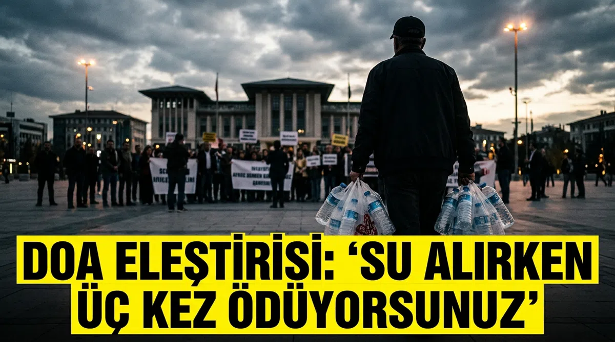 DOA eleştirisi: 'Su alırken üç kez ödüyorsunuz'