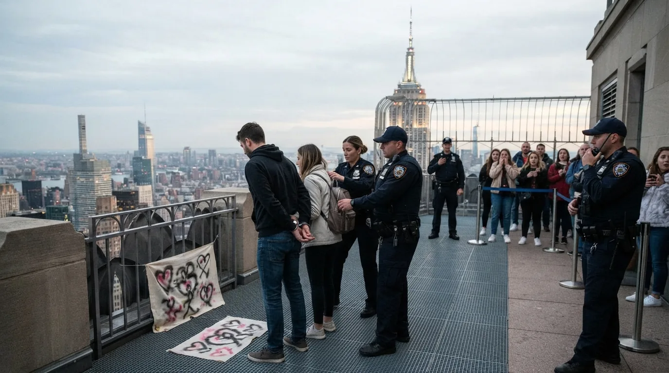 Empire State Binası'nın Zirvesinde Evlilik Teklifi Sonrası Gözaltı