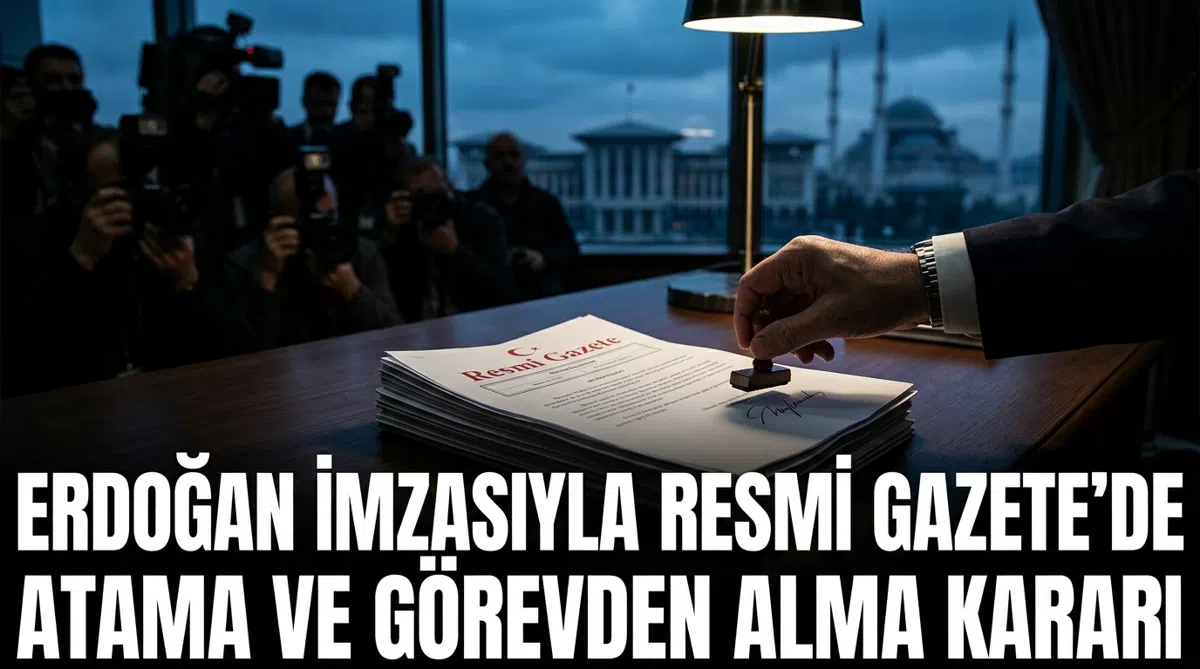 Erdoğan imzasıyla Resmi Gazete'de atama ve görevden alma kararı