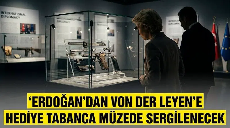 Erdoğan’ın von der Leyen’e hediye tabanca müzede sergilenecek