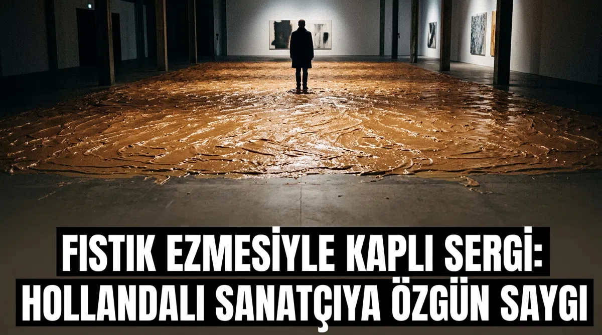 Fıstık ezmesiyle kaplı sergi: Hollandalı sanatçıya özgün saygı