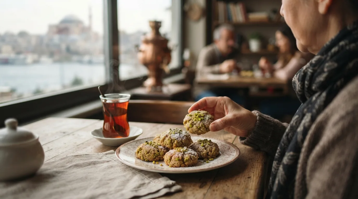 Glutensiz Antep Fıstıklı Kurabiye Tarifi: Çay Saatlerinin Yeni Gözdesi