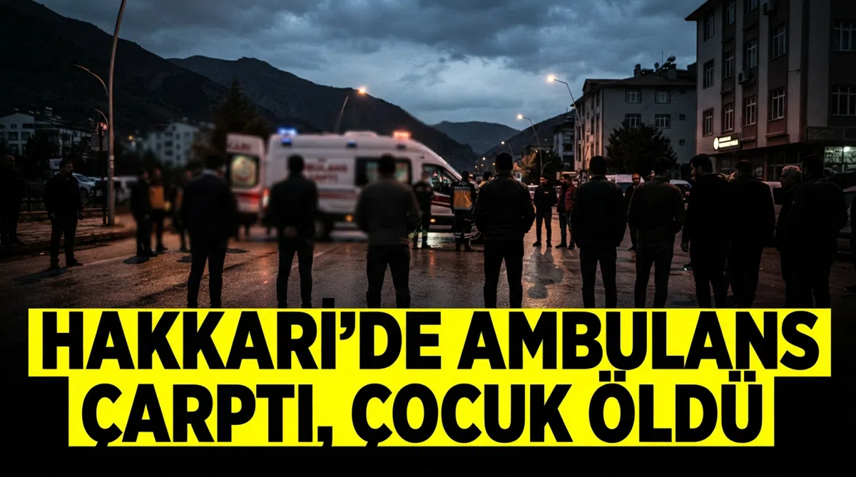Hakkari'de ambulans çarptı, çocuk öldü
