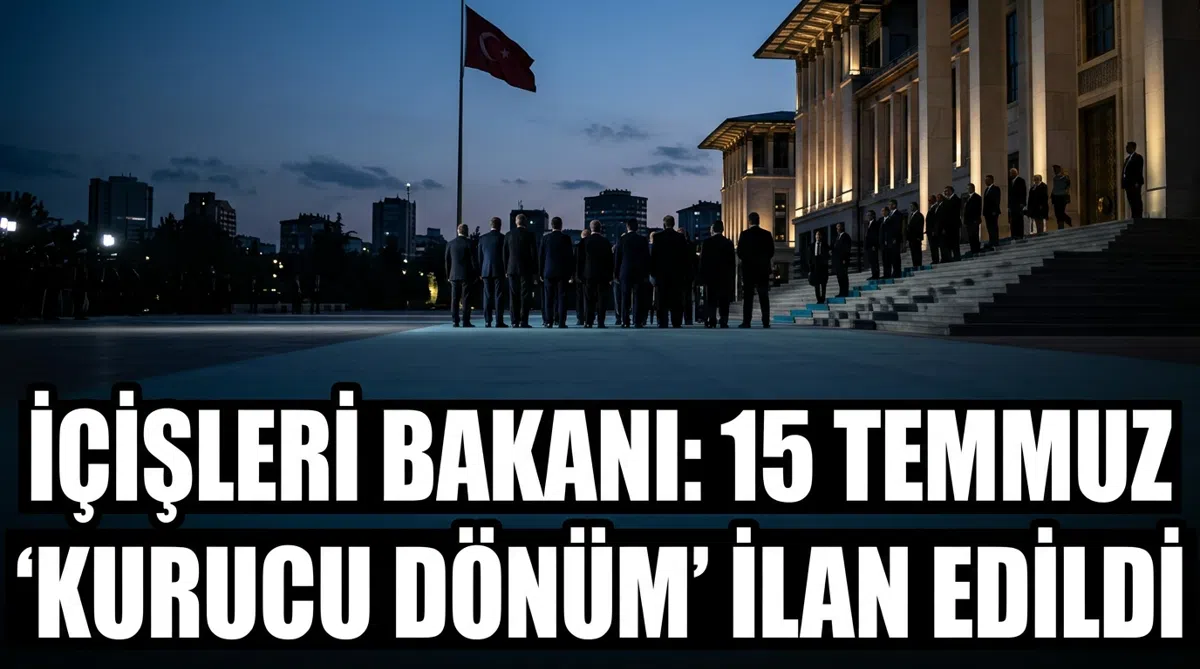 İçişleri Bakanı: 15 Temmuz 'kurucu dönüm' ilan edildi