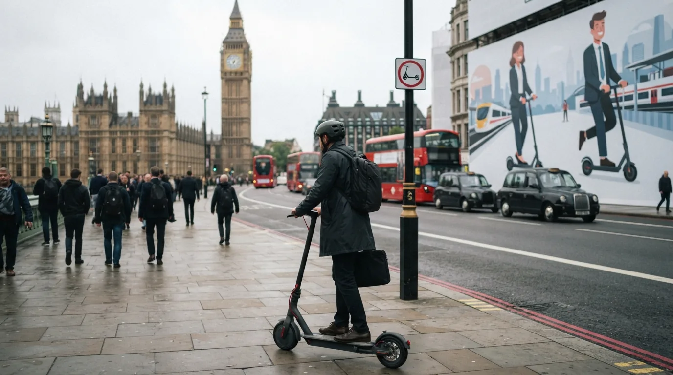 İngiltere'de E-Scooter Yasağına Rağmen İşe Gidiş Geliş Pazarlaması