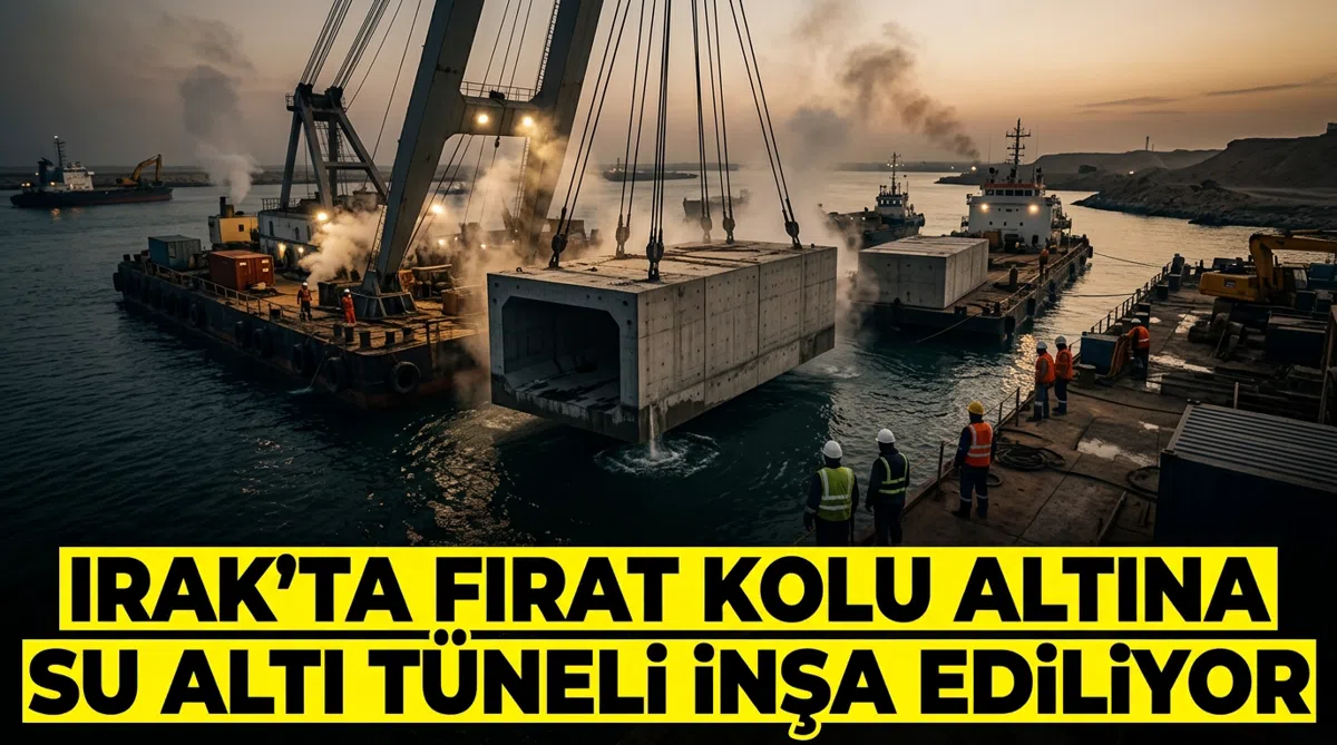 Irak’ta Fırat kolu altına su altı tüneli inşa ediliyor