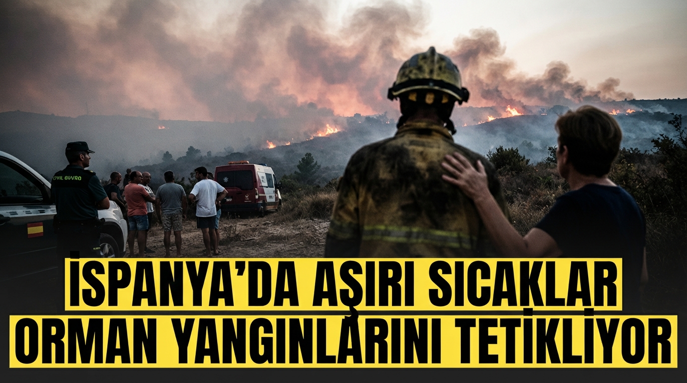 İspanya'da Aşırı Sıcaklar Orman Yangınlarını Tetikliyor