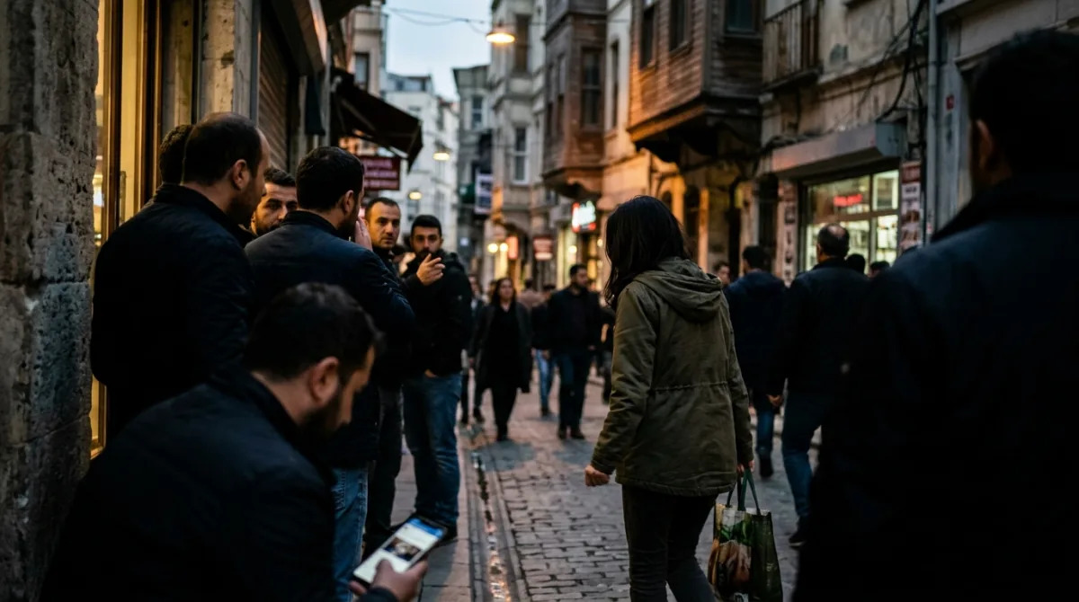 İstanbul'da Erkekleri Taciz Ettiği İddia Edilen Kadın Gündem Oldu