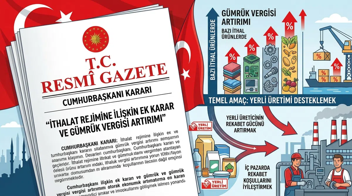 İthal Ürünlere Ek Gümrük Vergisi Artışı: Yerli Üretim Korunacak