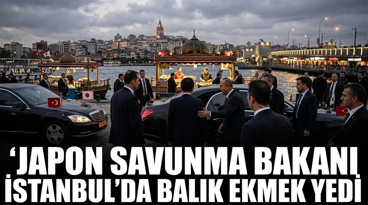 Japon Savunma Bakanı İstanbul'da balık ekmek yedi
