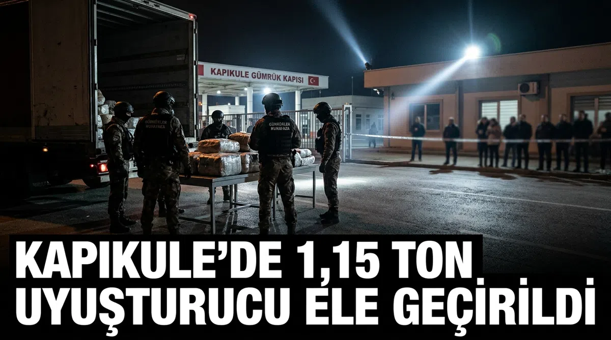 Kapıkule'de 1,15 ton uyuşturucu ele geçirildi