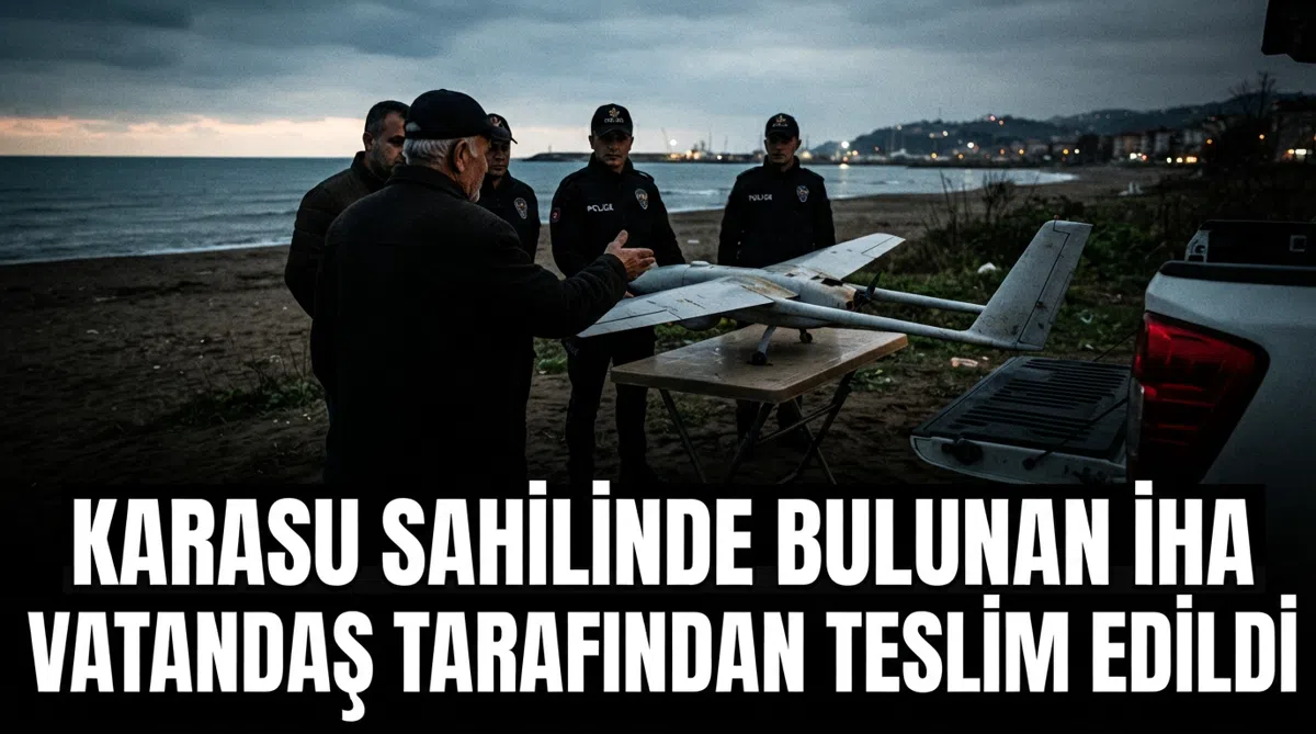 Karasu Sahilinde Bulunan İHA Vatandaş Tarafından Teslim Edildi
