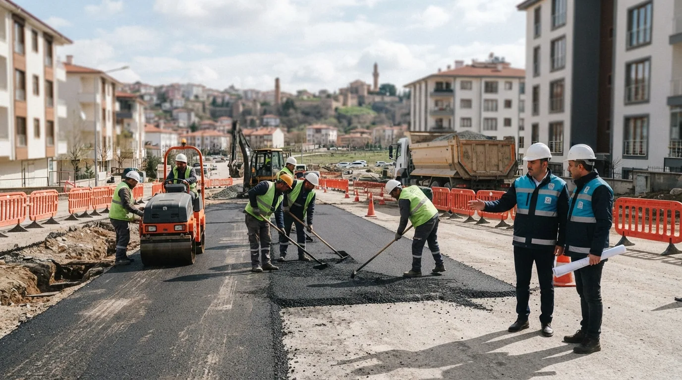 Kastamonu'da TEFWER Projesi Kapsamında Üstyapı Çalışmaları Hız Kazandı