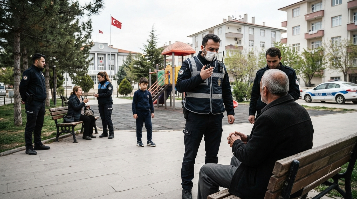 Konya'da Parkta Çocuğa Şiddet Kamerada: Amca Gözaltına Alındı