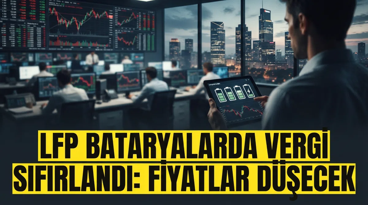 LFP Bataryalarda Vergi Sıfırlandı: Fiyatlar Düşecek