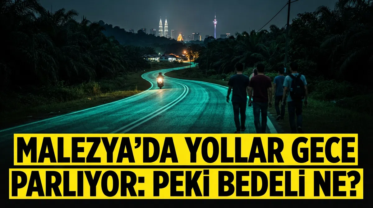 Malezya'da yollar gece parlıyor: Peki bedeli ne?