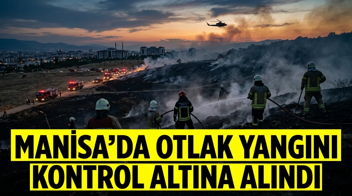 Manisa'da otlak yangını kontrol altına alındı