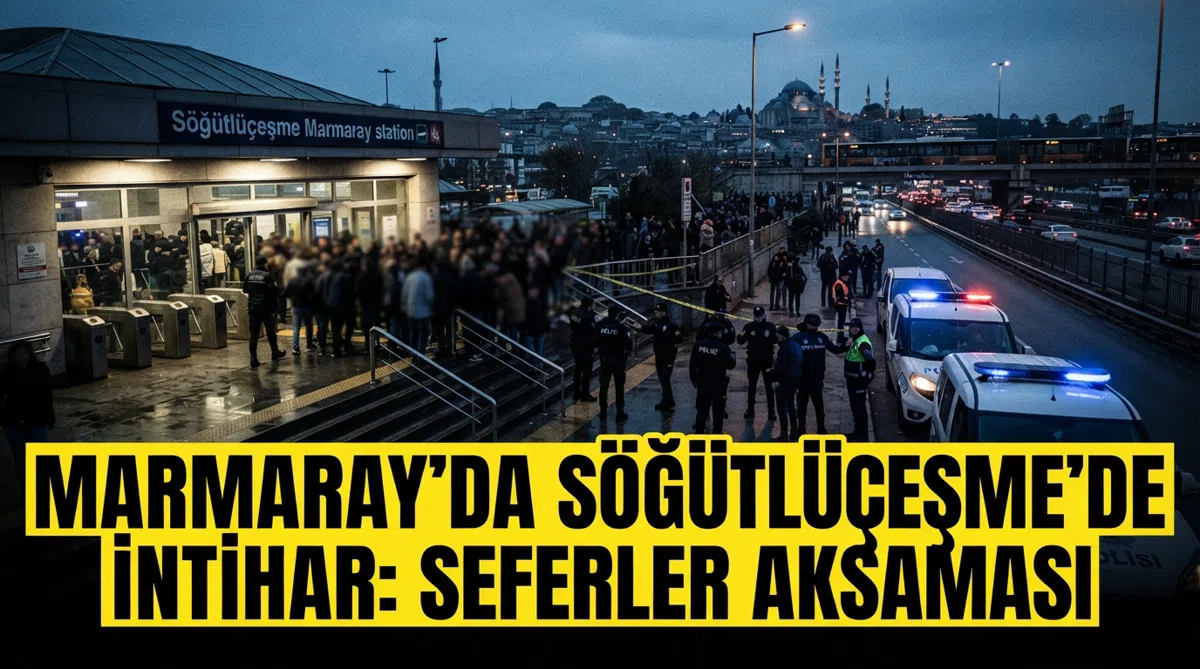 Marmaray'da Söğütlüçeşme'de intihar: Seferler aksaması
