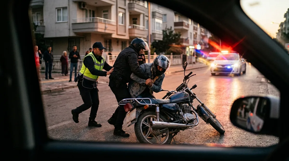 Mersin'de Sahte Plakalı Motosikletle Kaçan Hükümlü Yakalandı