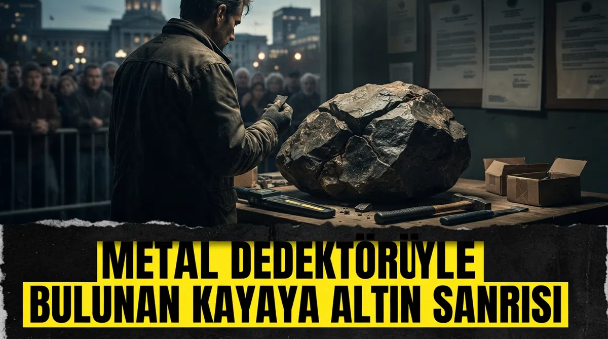 Metal Dedektörüyle Bulunan Kayaya Altın Sanrısı