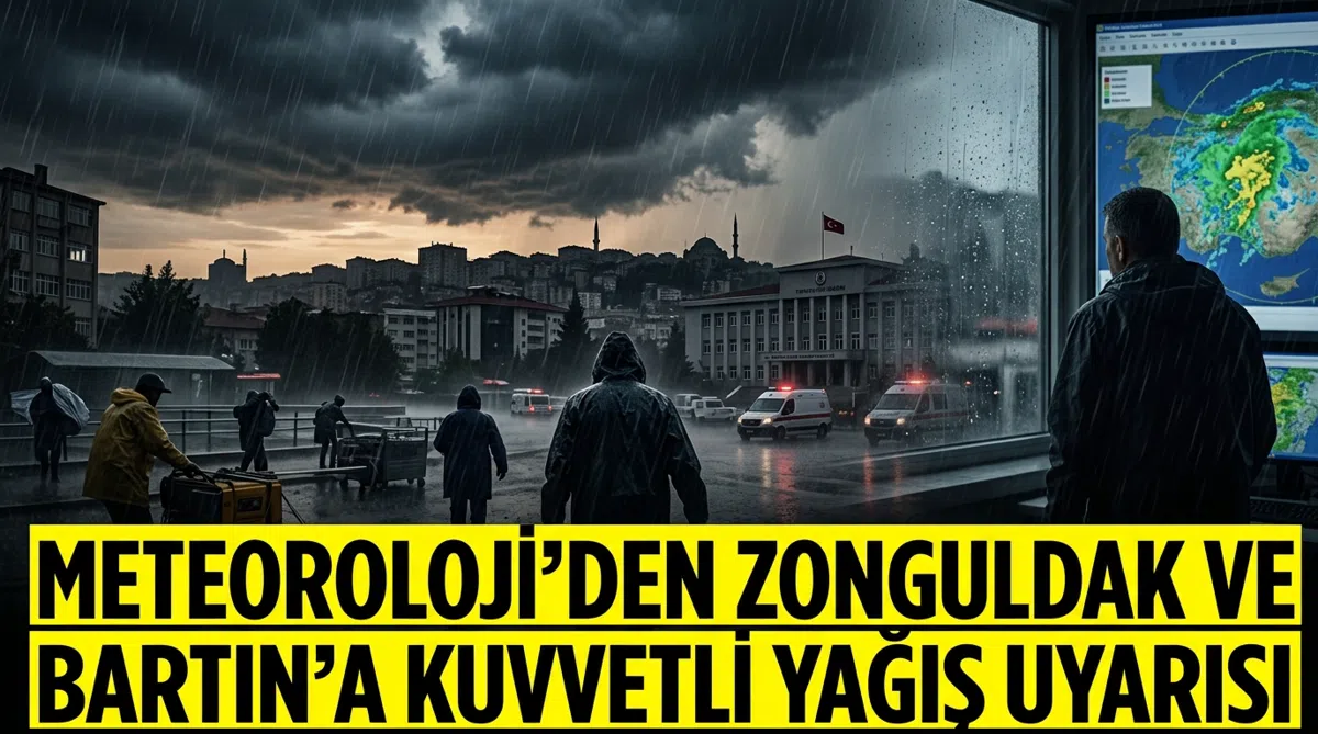 Meteoroloji'den Zonguldak ve Bartın'a Kuvvetli Yağış Uyarısı