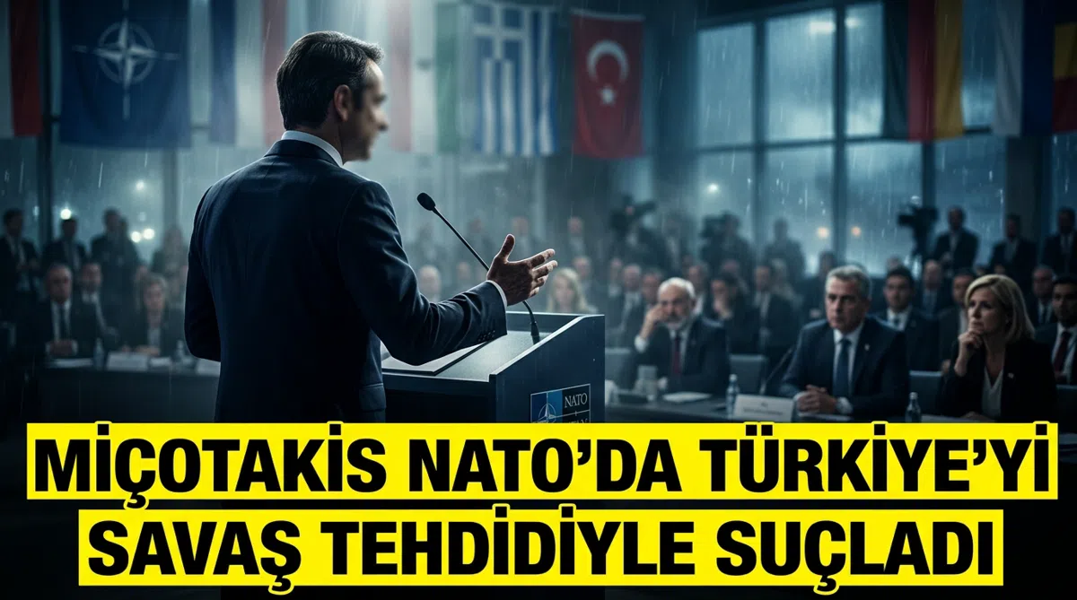 Miçotakis NATO'da Türkiye'yi savaş tehdidiyle suçladı