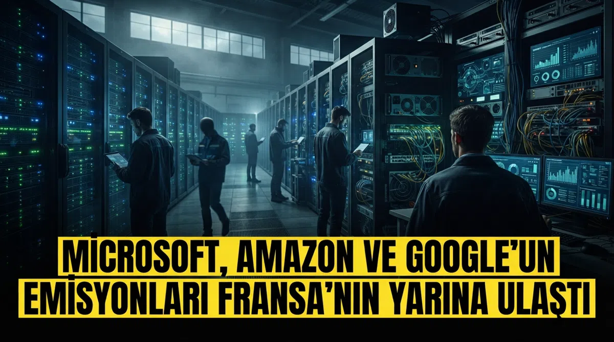 Microsoft, Amazon ve Google'un emisyonları Fransa'nın yarına ulaştı
