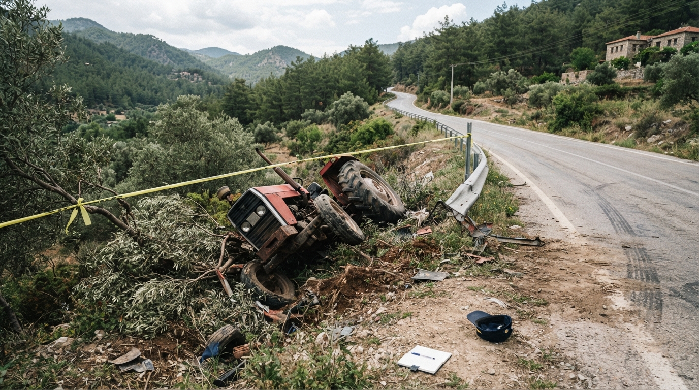 Muğla'da Traktör Kazası: Sürücü Hayatını Kaybetti