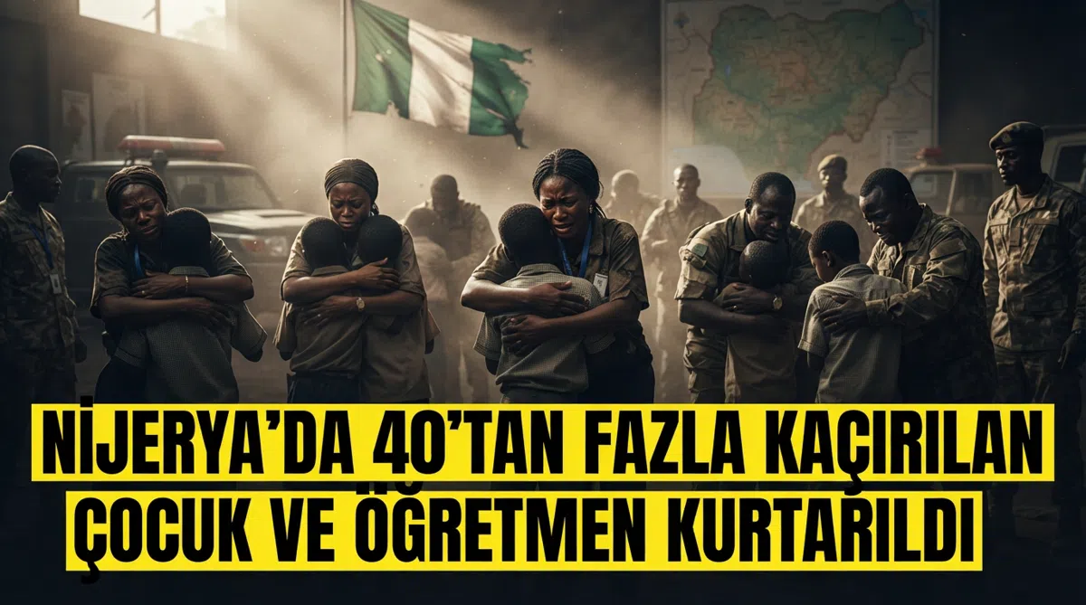 Nijerya’da 40’tan fazla kaçırılan çocuk ve öğretmen kurtarıldı
