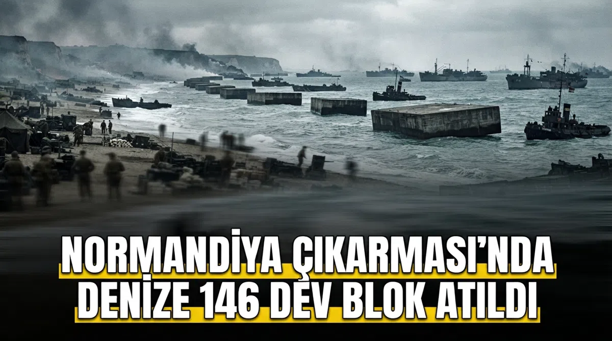 Normandiya Çıkarması’nda denize 146 dev blok atıldı