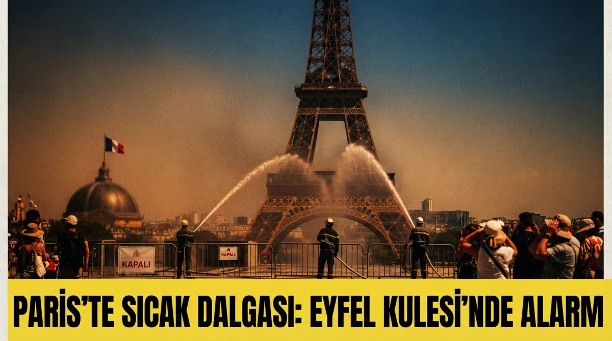 Paris’te sıcak dalgası: Eyfel Kulesi’nde alarm