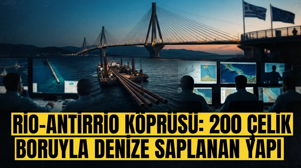 Rio-Antirrio Köprüsü: 200 Çelik Boruyla Denize Saplanan Yapı