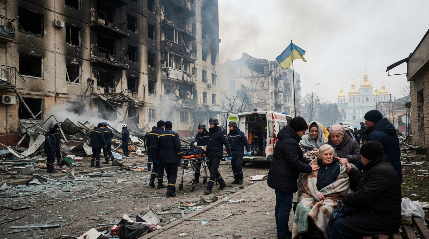 Rusya'dan Kiev'e Büyük Saldırı: En Az 25 Ölü, Çok Sayıda Yaralı
