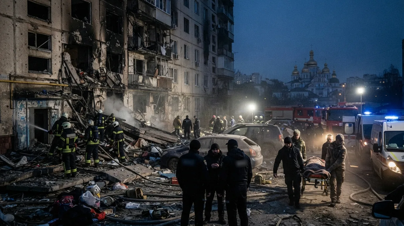 Rusya'dan Kiev'e Gece Yarısı Saldırısı: 13 Can Kaybı