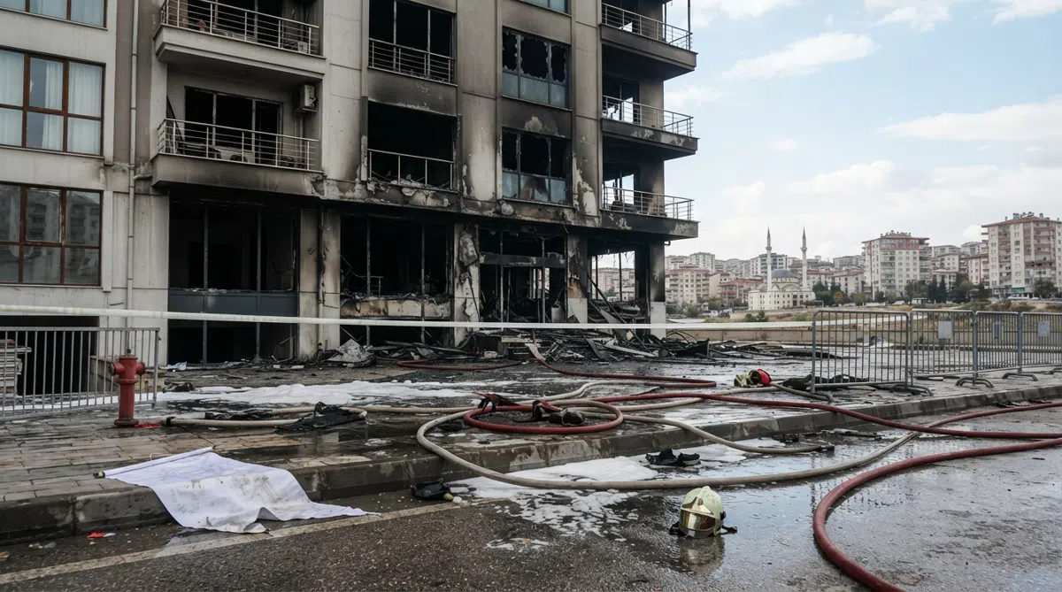 Şehitkamil Başkanı Yılmaz'ın Yangın Yerindeki Görüntüleri
