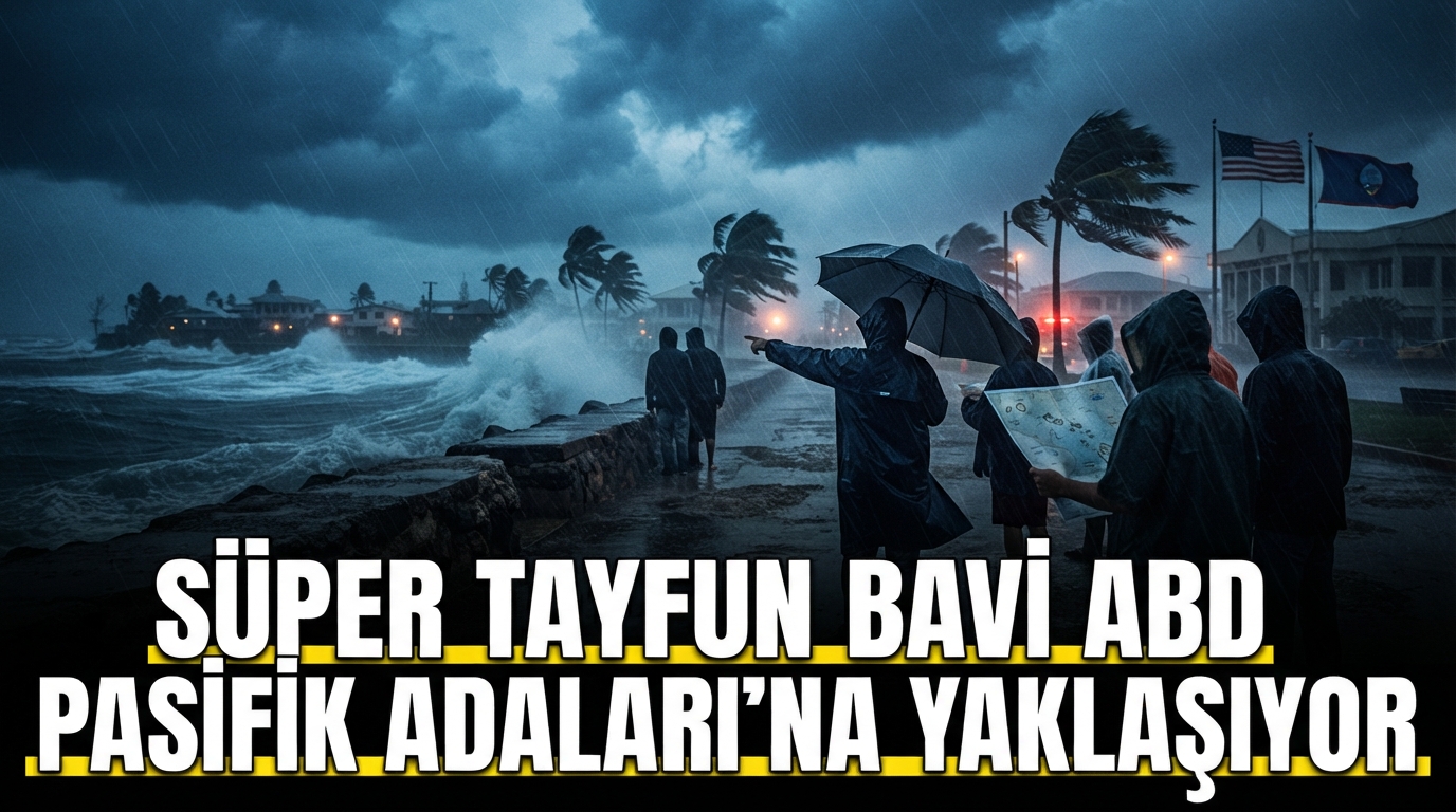 Süper Tayfun Bavi ABD Pasifik Adaları'na Yaklaşıyor