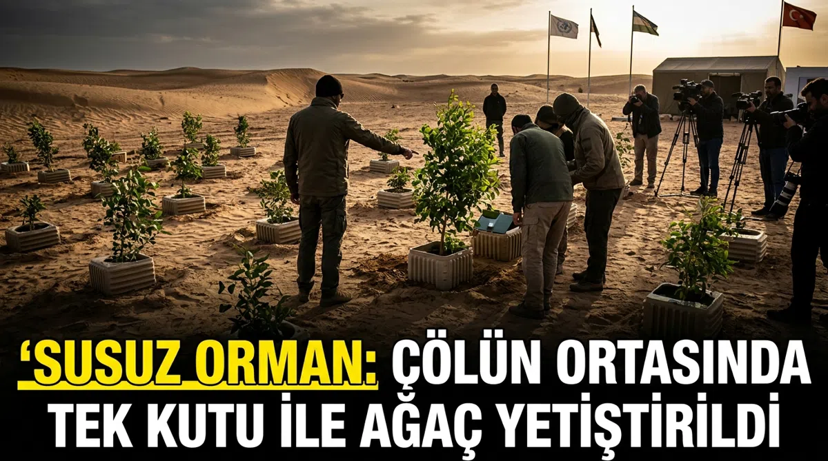 Susuz orman: Çölün ortasında tek kutu ile ağaç yetiştirildi