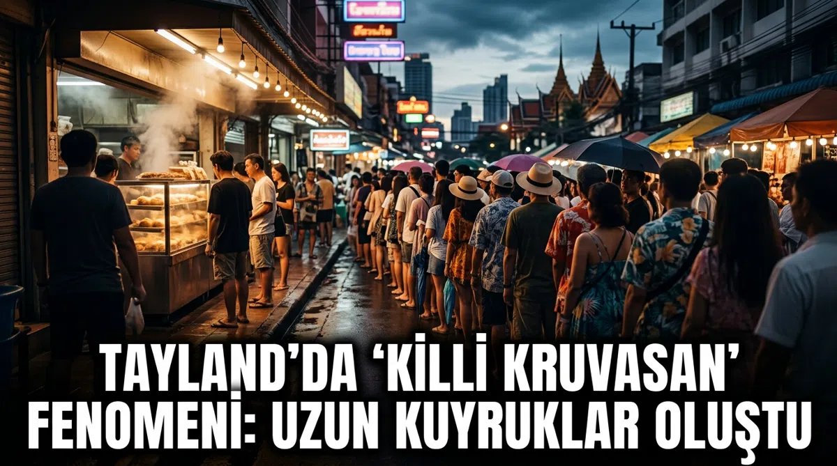 Tayland'da 'Kıllı Kruvasan' Fenomeni: Uzun Kuyruklar Oluştu