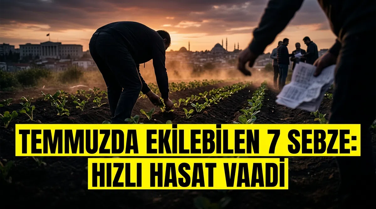 Temmuzda ekilebilen 7 sebze: Hızlı hasat vaadi